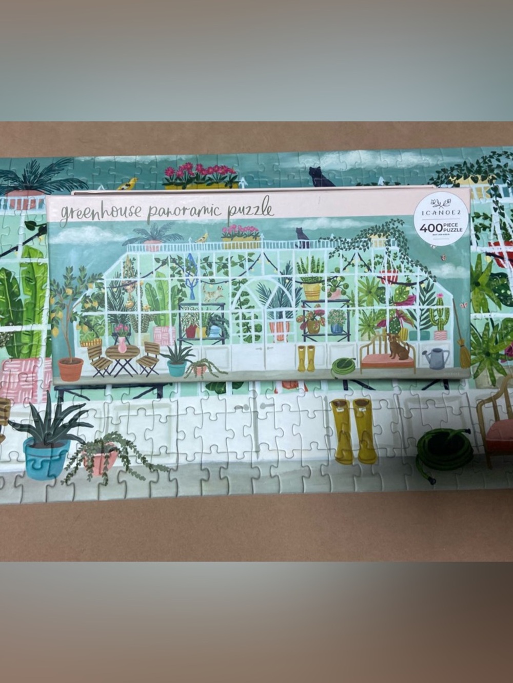 Greenhouse Panoramic Puzzle - 400 Piece